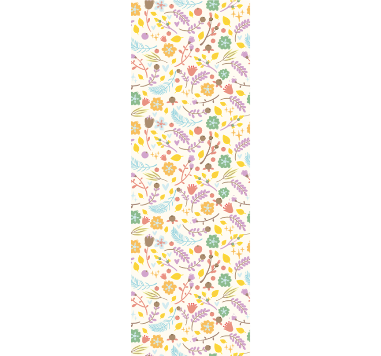 Kitchen roller blind with typical polish flower pattern - TenStickers