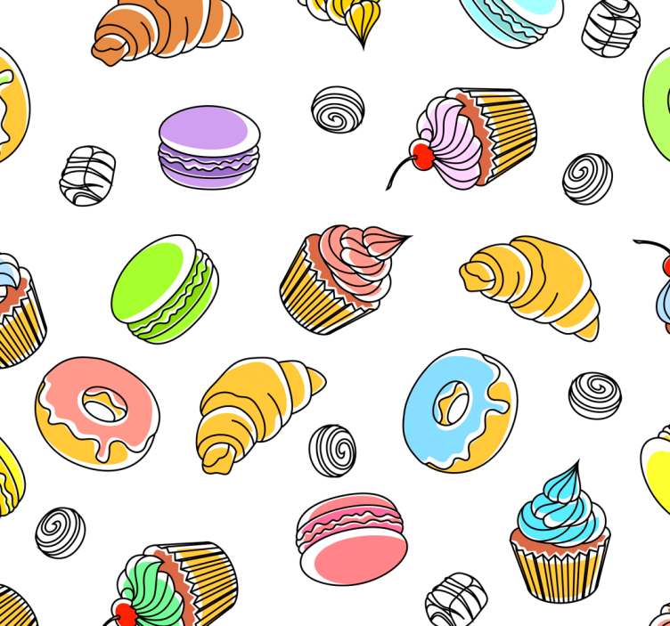 Kitchen roller blind for tasty treats - TenStickers