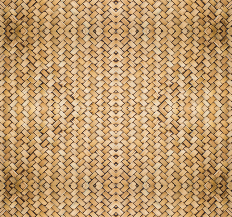 Bamboo woven effect dining room roller blind - TenStickers