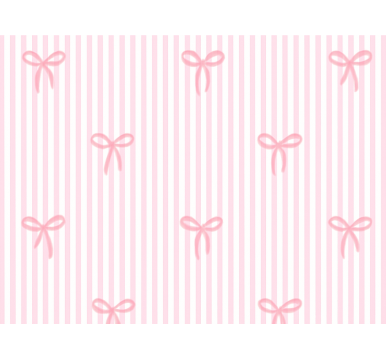 Blind children pink stripes and bows - TenStickers