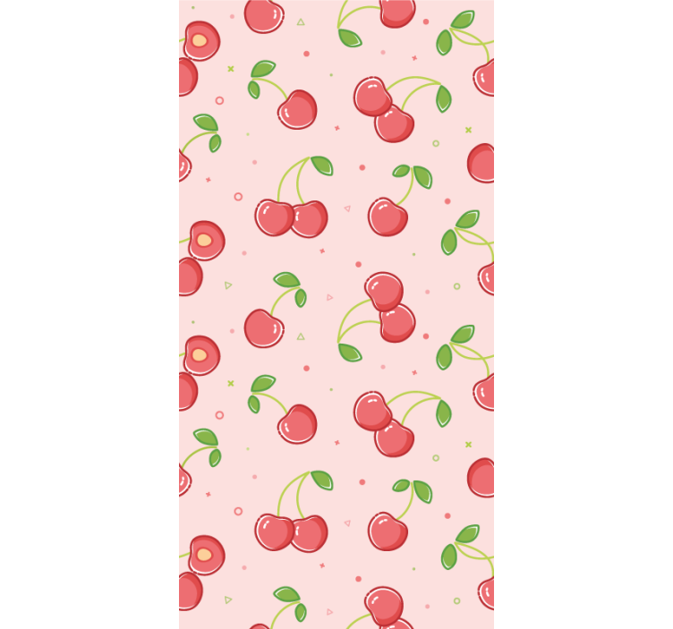 Blind children pink cherries - TenStickers