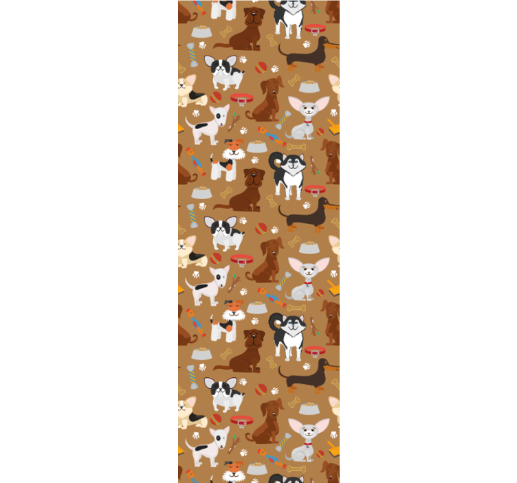 Blind children different cute dogs pattern - TenStickers