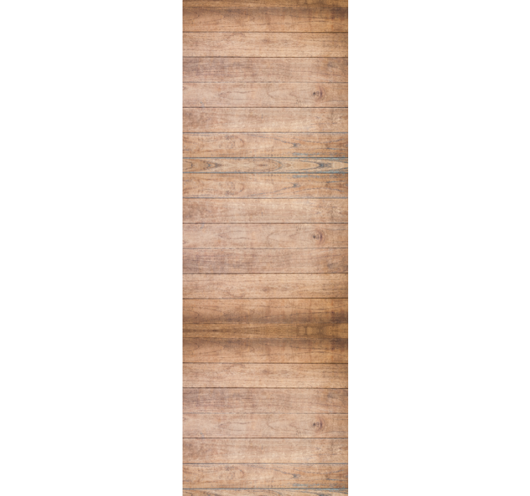 Roller blind office with horizontal rustic wood planks - TenStickers