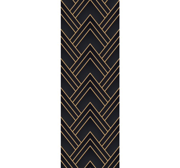 Roller blind office geometric cascade - TenStickers