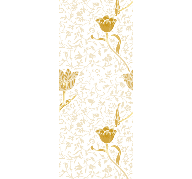 Roller blind office botanical wildflowers - TenStickers