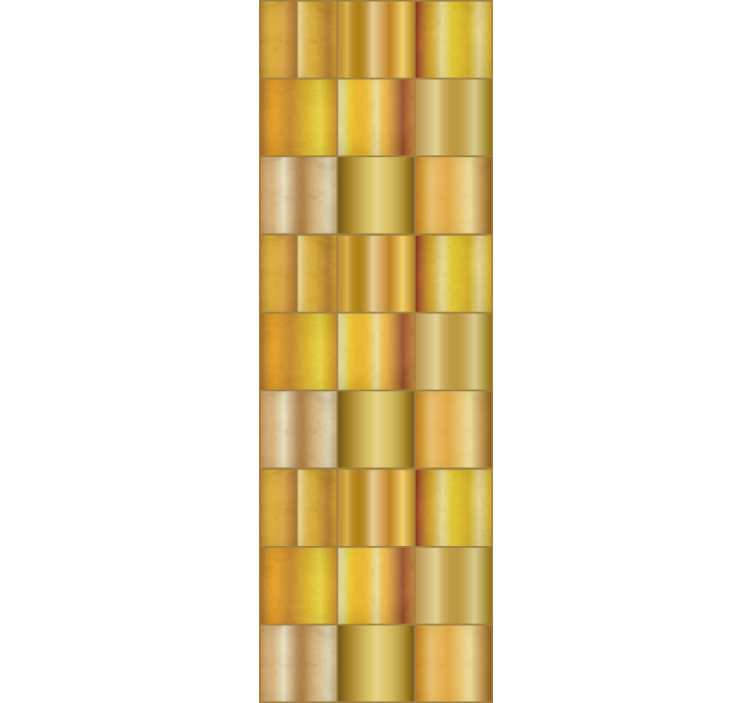 Roller blind office gold yellow blocks - TenStickers