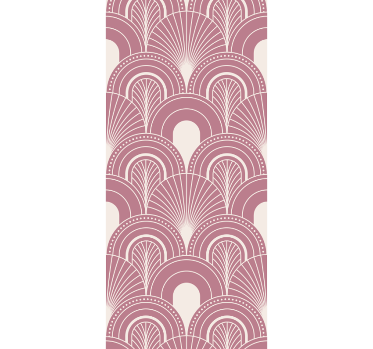 Roller blind office in rose gold arc art decor style - TenStickers