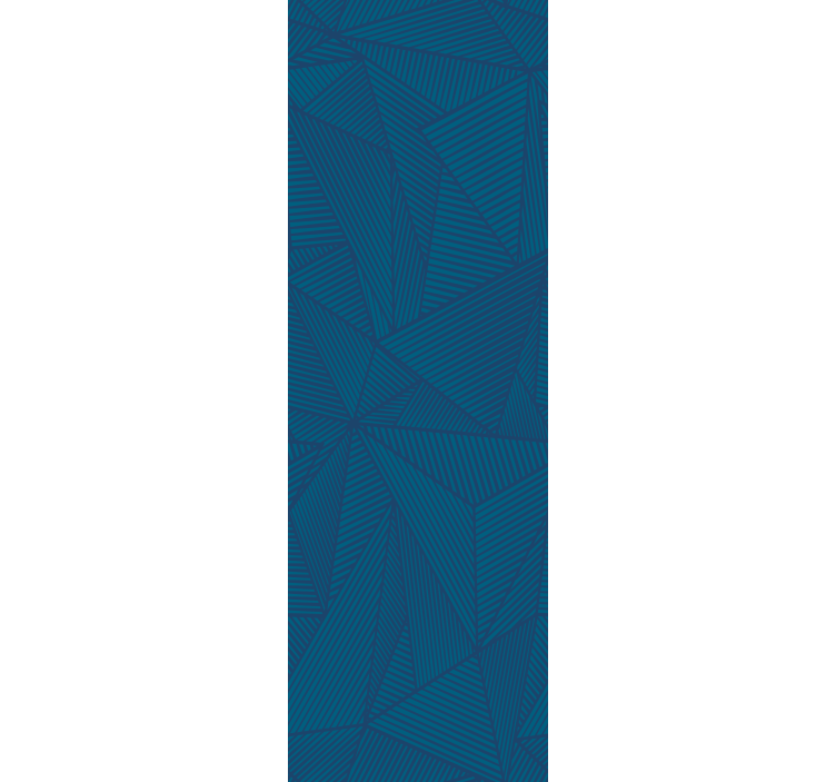 Roller blind office blue geometric simple pattern - TenStickers