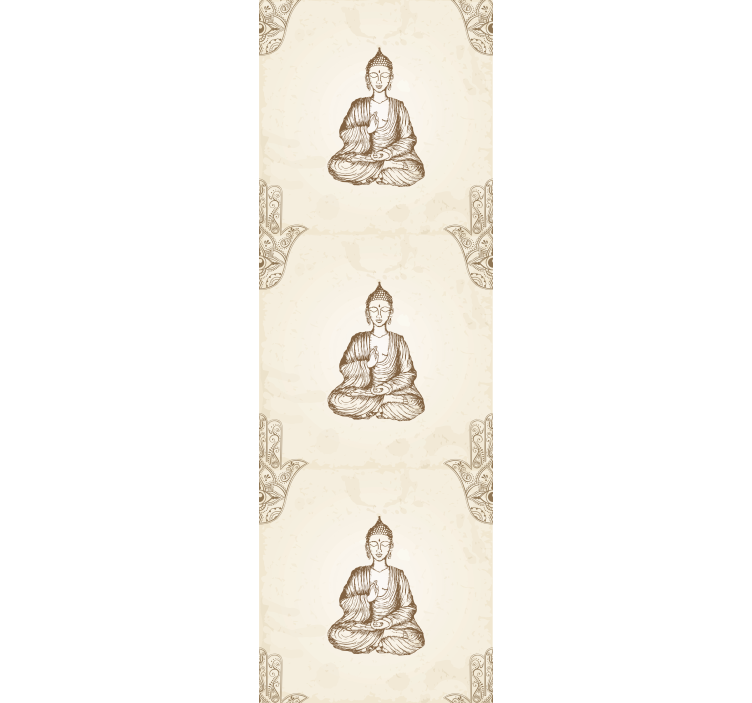 Roller blind office buddha hamsa hand symbol - TenStickers