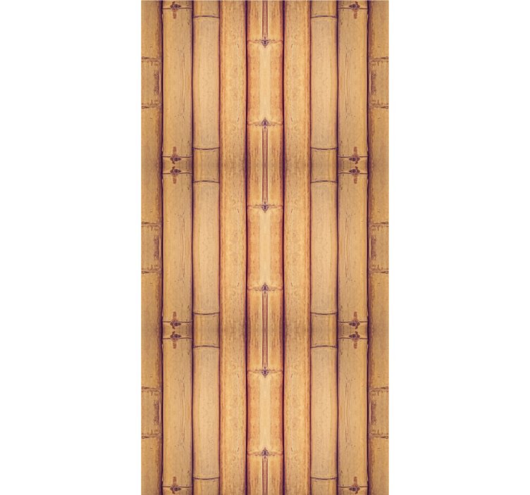 Roller blind office with bamboo wood texture effect - TenStickers