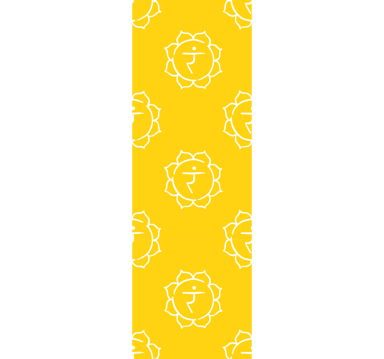 Roller blind office solar plexus chakra design - TenStickers