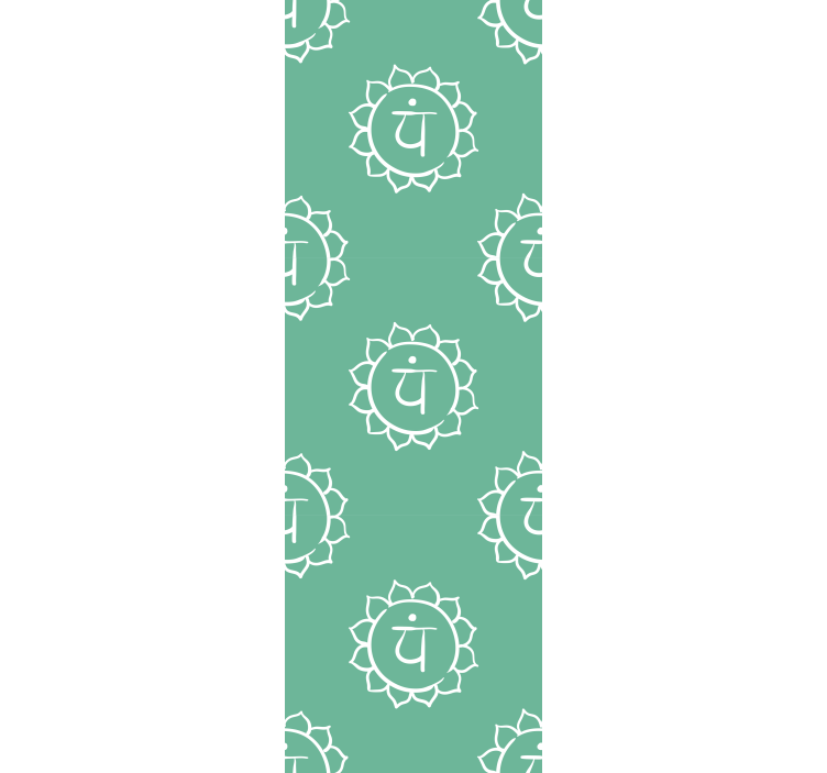 Roller blind office beautiful heart chakra symbol - TenStickers