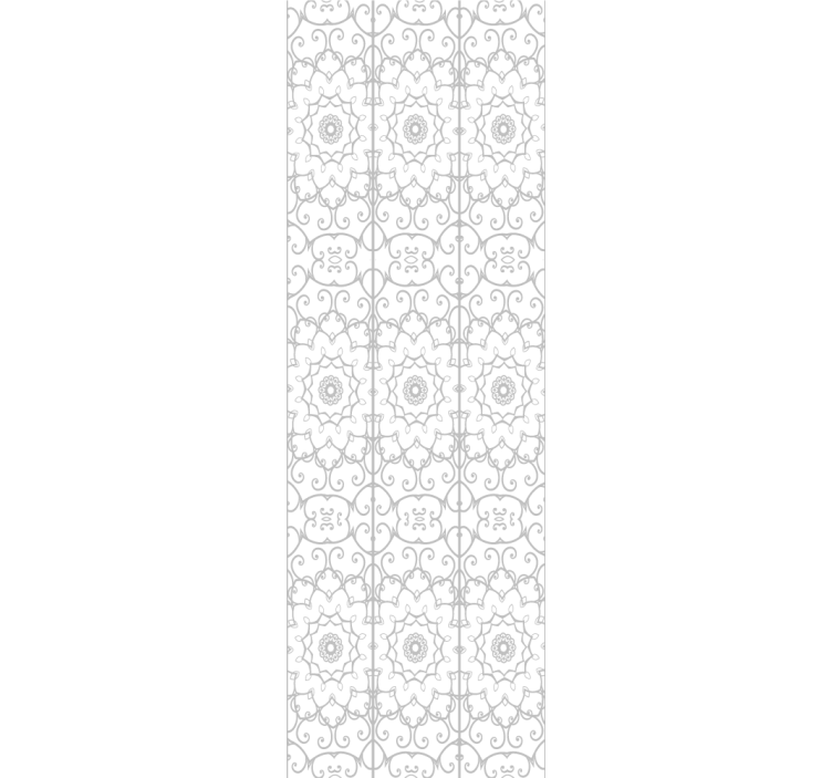 Roller blind office with floral design - TenStickers