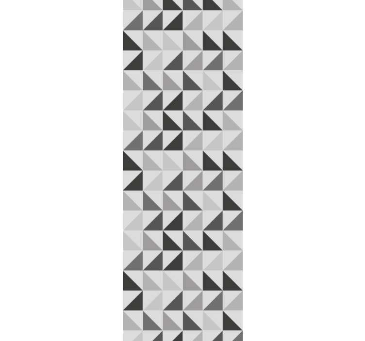 Roller blind office geometric triangles design - TenStickers
