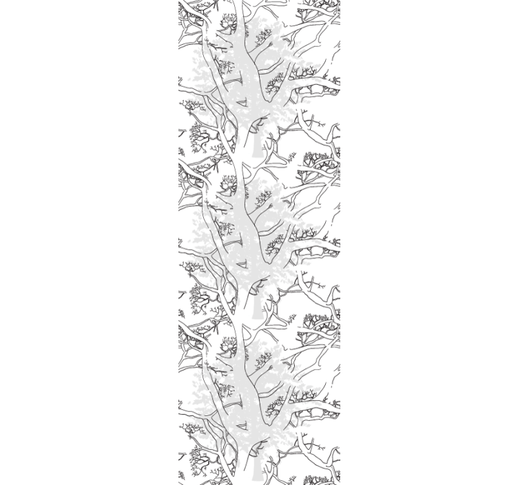 Roller blind office dark tree branches - TenStickers
