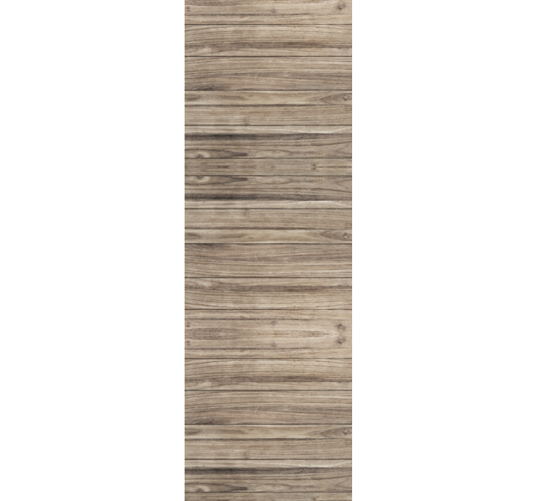Gray rustic horizontal wooden planks roller blind office - TenStickers