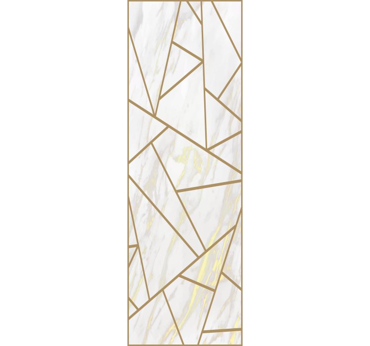 Roller blind office marble geometric mosaic design - TenStickers