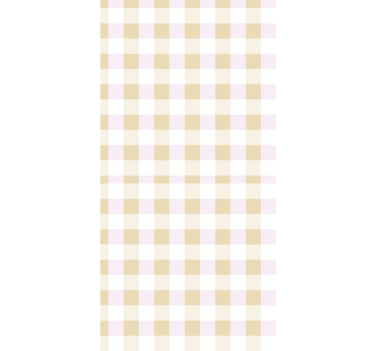 Blind teens pink and gold tartan pattern - TenStickers
