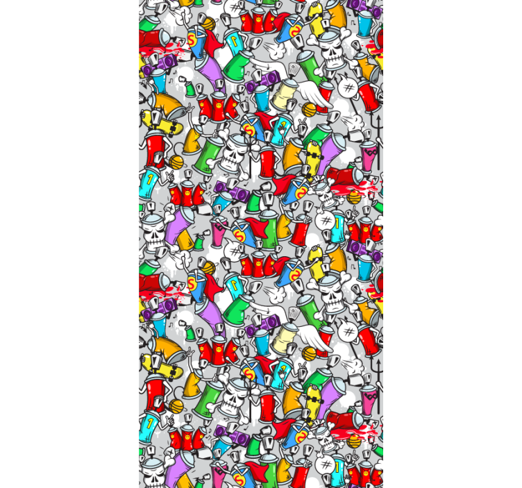 Blind teens vibrant spray paint cans - TenStickers