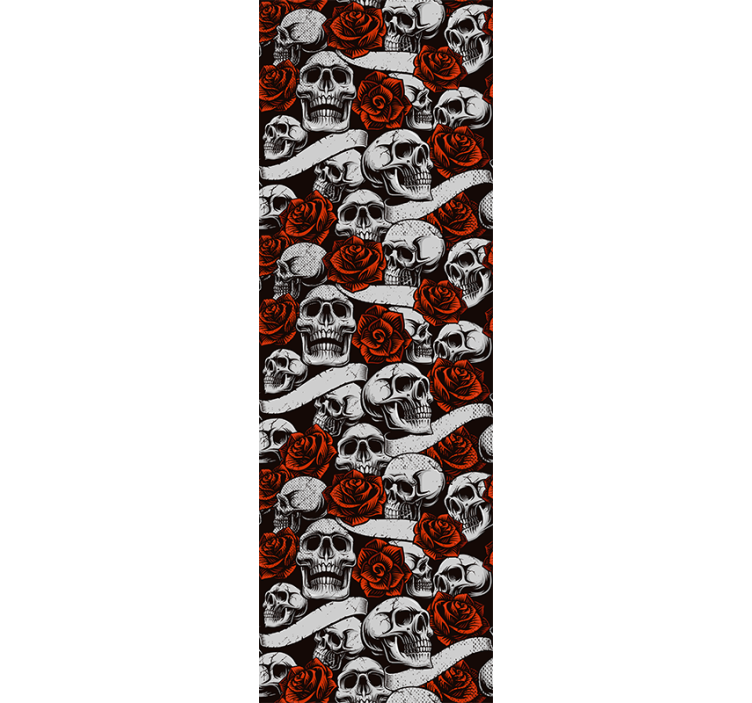 Blind teens skulls and roses design collection - TenStickers