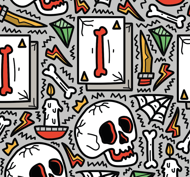 Blind teens skull art - TenStickers