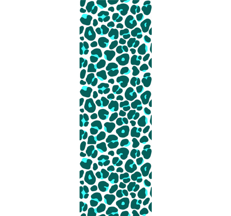Blind teens blue and black neon leopard pattern - TenStickers