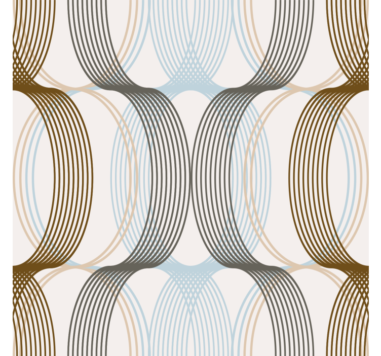 Modern blind with curved lines - TenStickers
