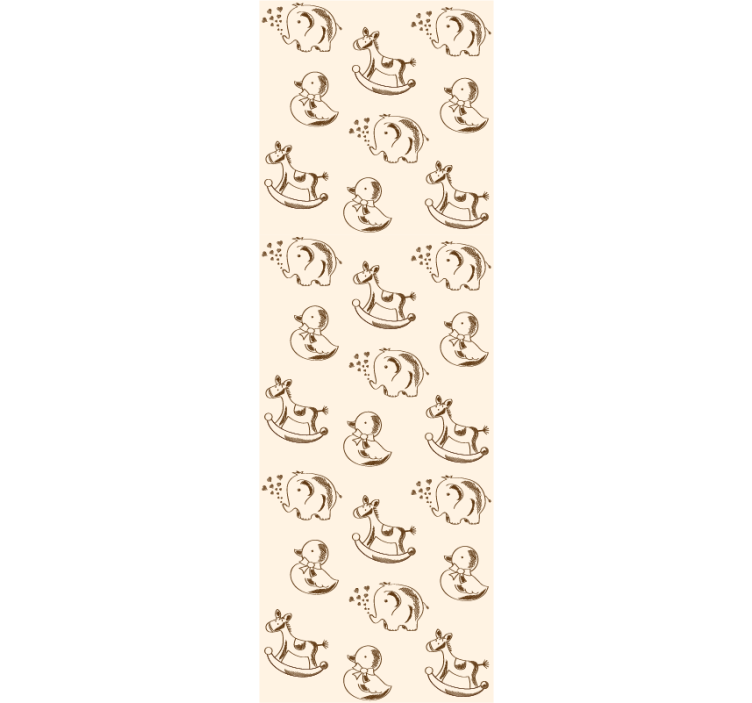 Modern blind with cute elephant, duck, and horse design - TenStickers