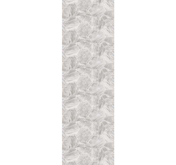 Blind grey gold marble hexagonal pattern - TenStickers