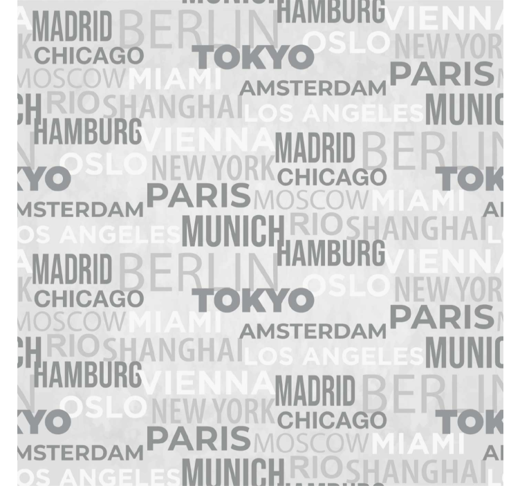 Blind grey new york, blind grey london, blind grey tokyo - TenStickers