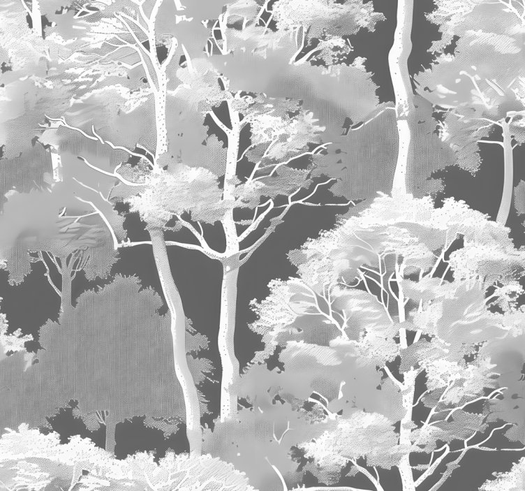 Blind grey woodland pattern - TenStickers