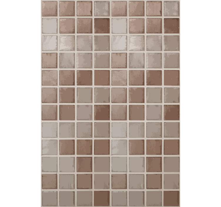 Blind beige ceramic tile squares pattern - TenStickers