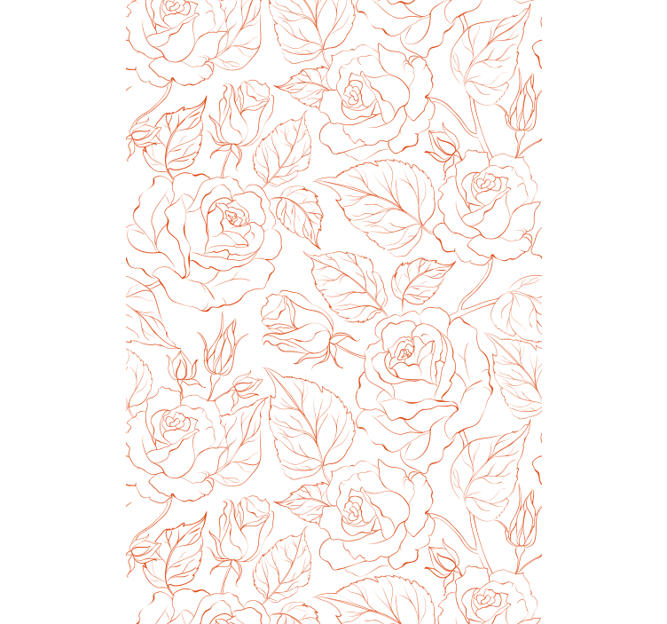 Blind pink with delicate rose designs - TenStickers