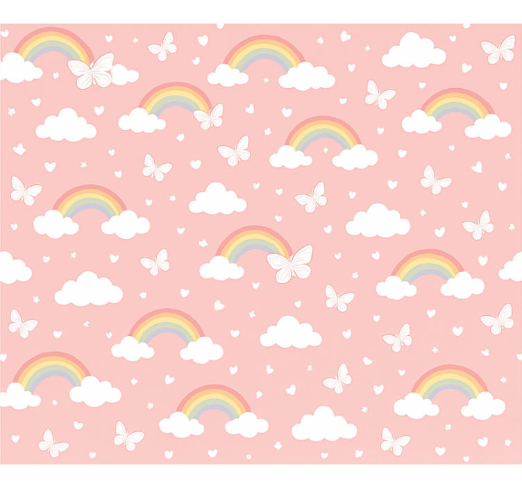 Blind pink rainbow design for kids - TenStickers