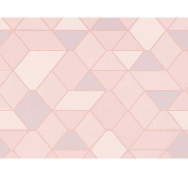 Blind pink contemporary abstract shapes - TenStickers