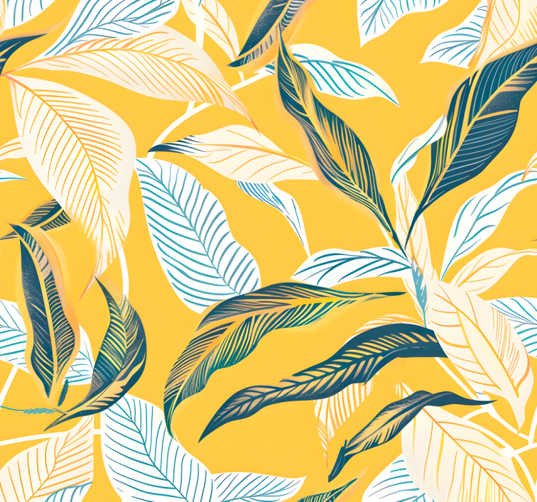 Blind yellow mediterranean flora collection - TenStickers