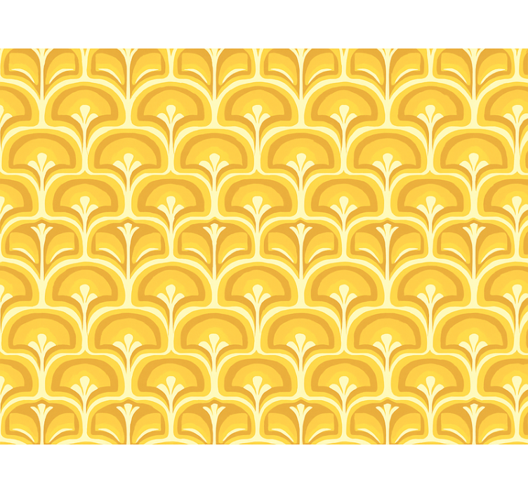 Blind yellow retro 70s yellow figures - TenStickers