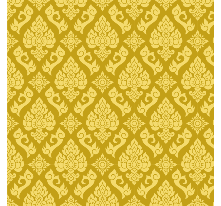 Blind yellow exquisite floral design - TenStickers