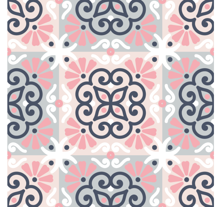 Kitchen roller blind mandala pattern design - TenStickers