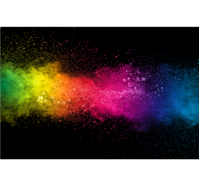 Living room blind multicolor splash - TenStickers