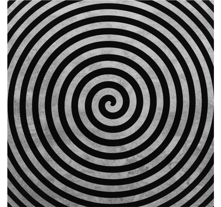 Living room blind black and white swirl - TenStickers