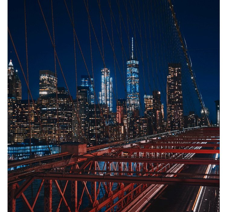 Living room blind new york city skyline - TenStickers