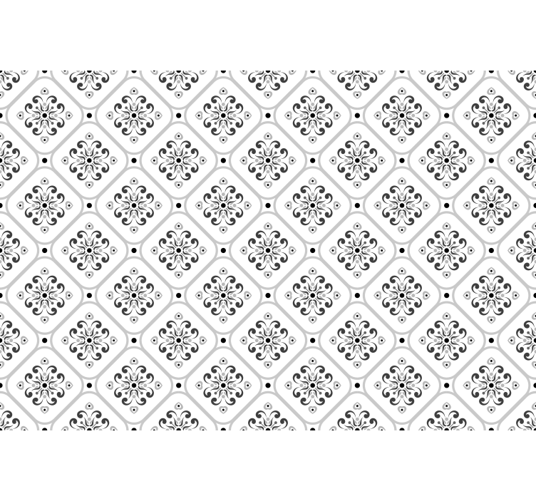 White window blind classic gray mosaic pattern - TenStickers