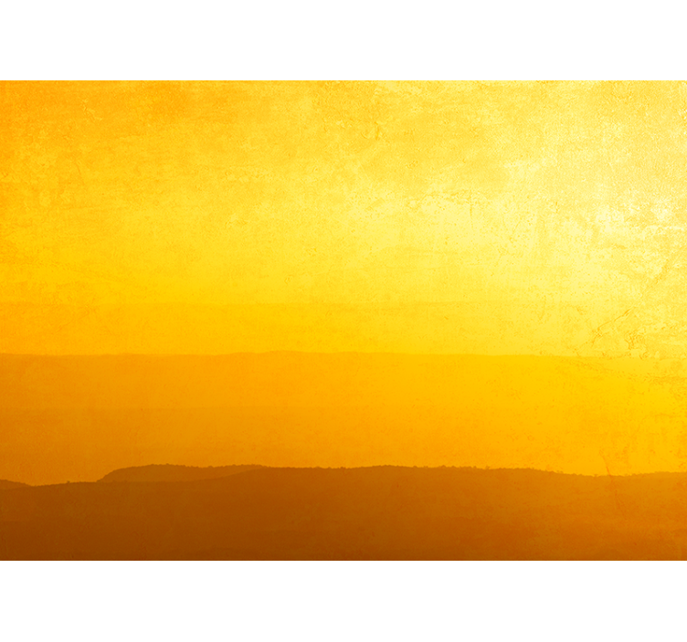 Blind yellow hills at sunset - TenStickers