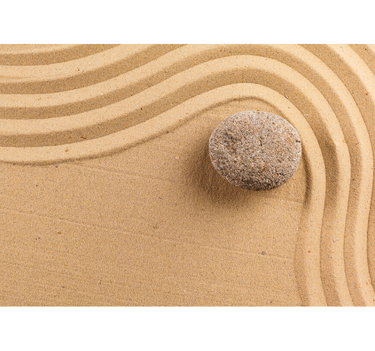 Blind beige textured zen sphere - TenStickers