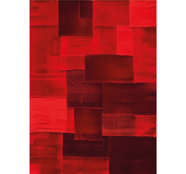 Red blind with reconstructed pattern - TenStickers