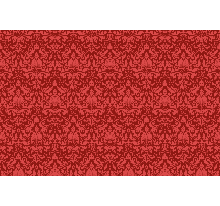 Red blind with baroque pattern design - TenStickers