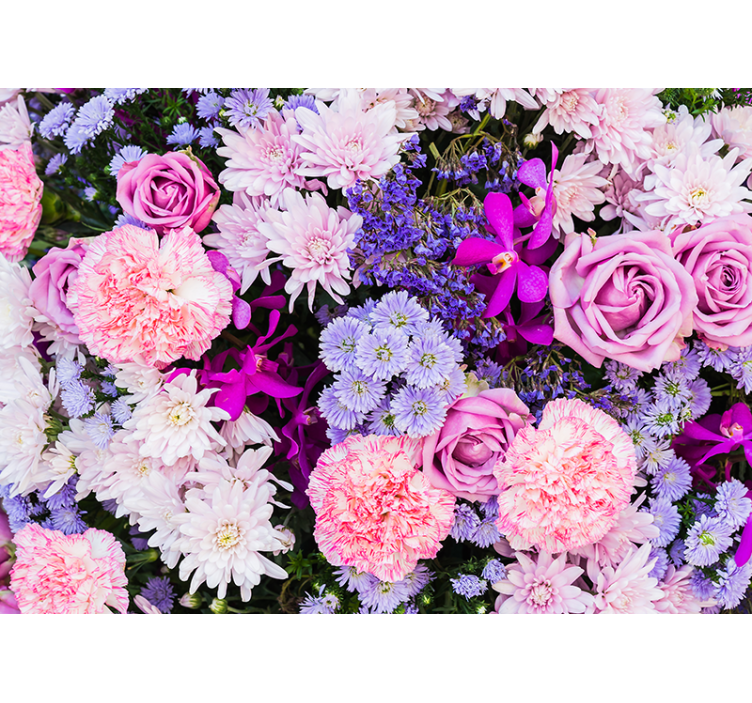 Blind pink vibrant blooms - TenStickers
