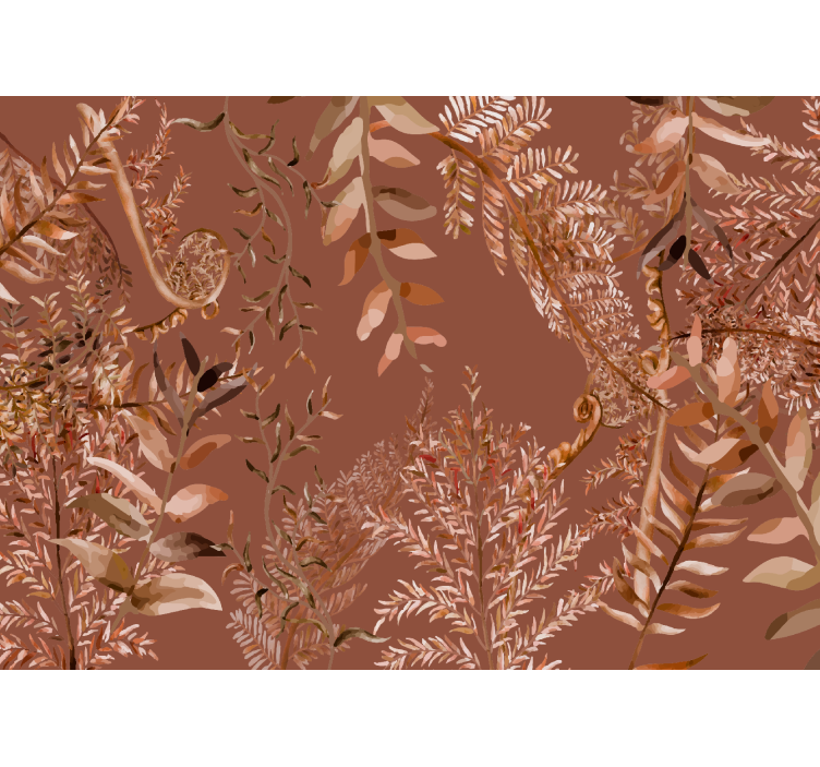Dense leaves living room blind - TenStickers