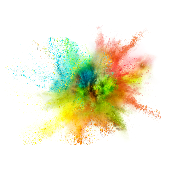 Explosion splash living room blind - TenStickers